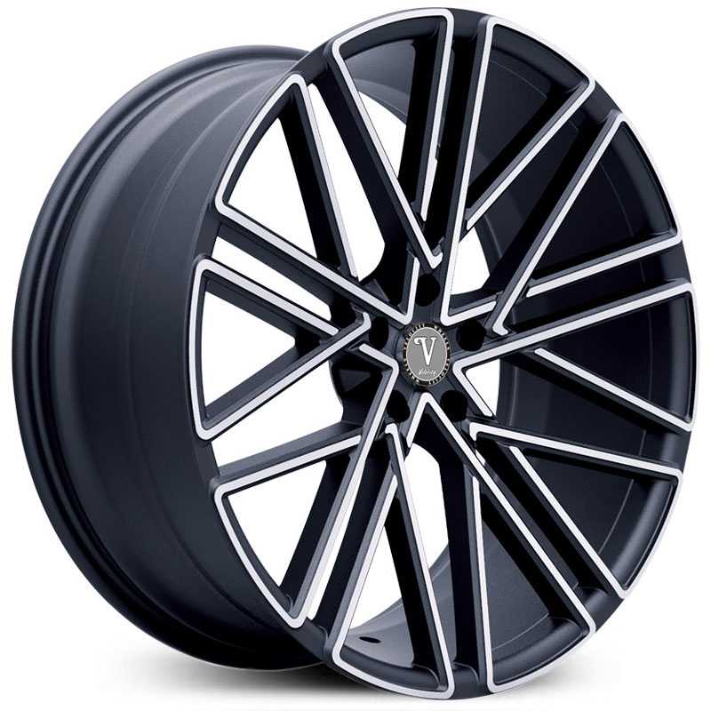 Velocity VW-28  Wheels Black Machined Face