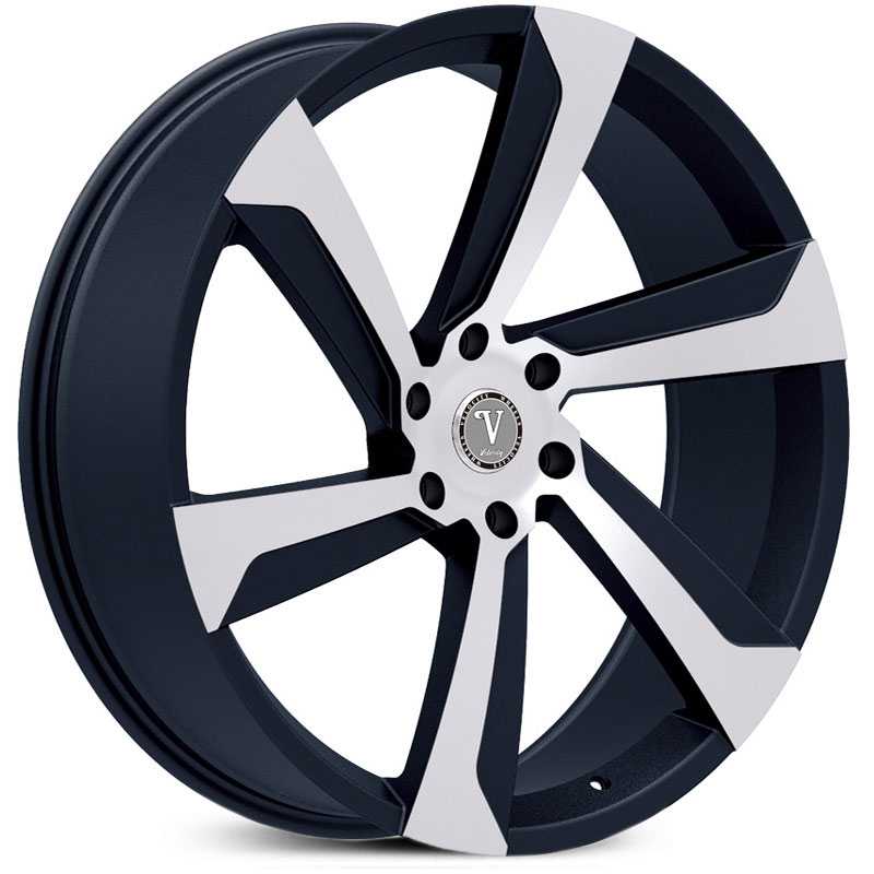 Velocity VW-29B  Wheels Black & Milled