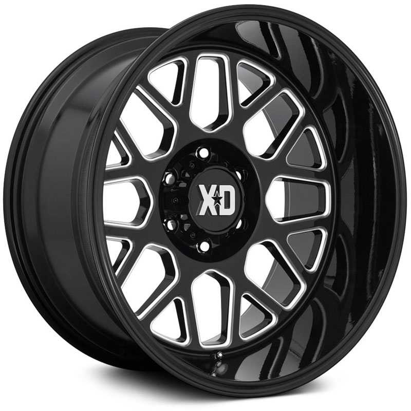 XD Series XD849 Grenade 2  Wheels Gloss Black Milled