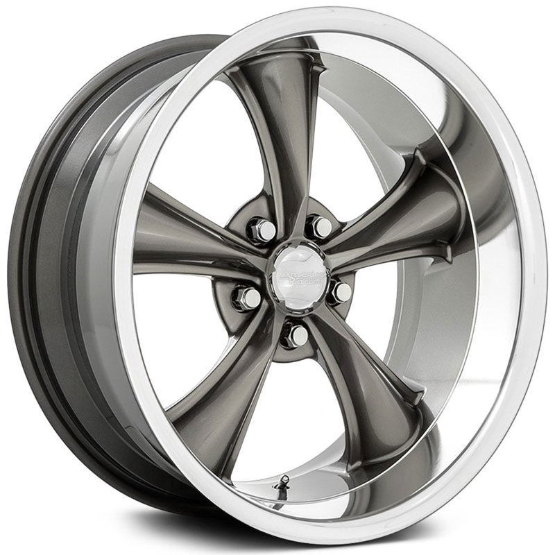 American Racing Vintage VN338 Boss TT  Wheels Graphite w/ Diamond Cut Lip