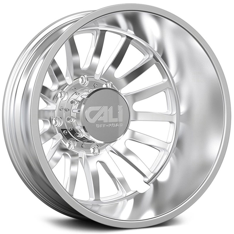 Cali Off-Road Summit 9110D Rear  Wheels Polished w/ Milled Spokes