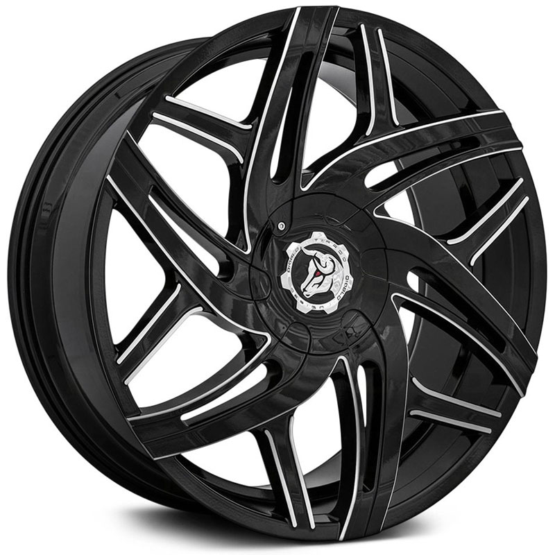 Diablo Hurricane  Wheels Gloss Black Milled