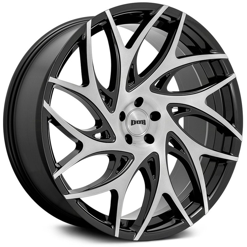 Dub S260 G.O.A.T  Wheels Gloss Black Machined Spokes