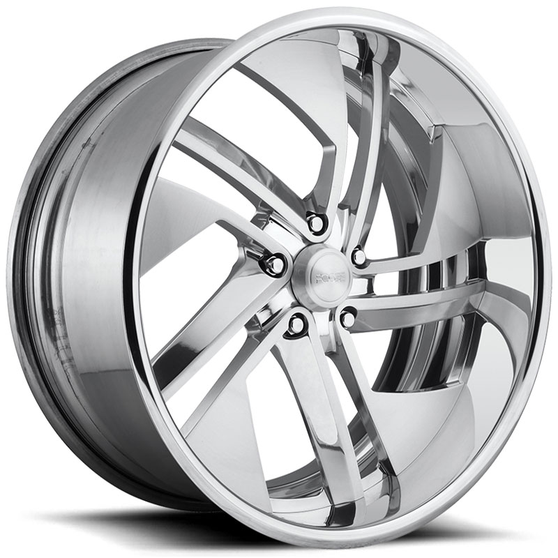 Foose Scythe F324  Wheels Brushed w/ Polished Lip