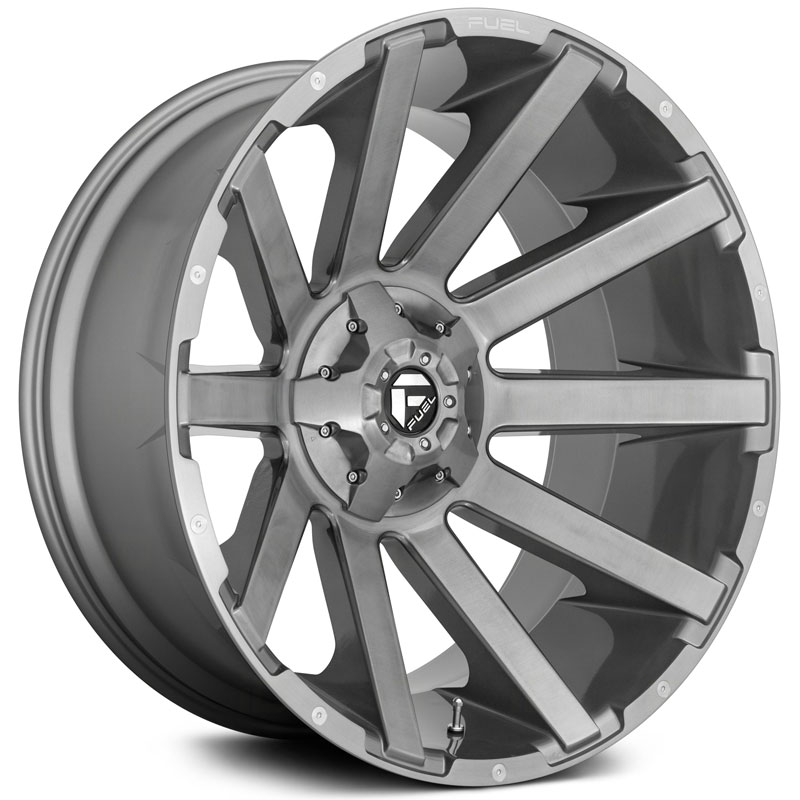 Fuel D714 Contra  Wheels Brushed Gunmetal