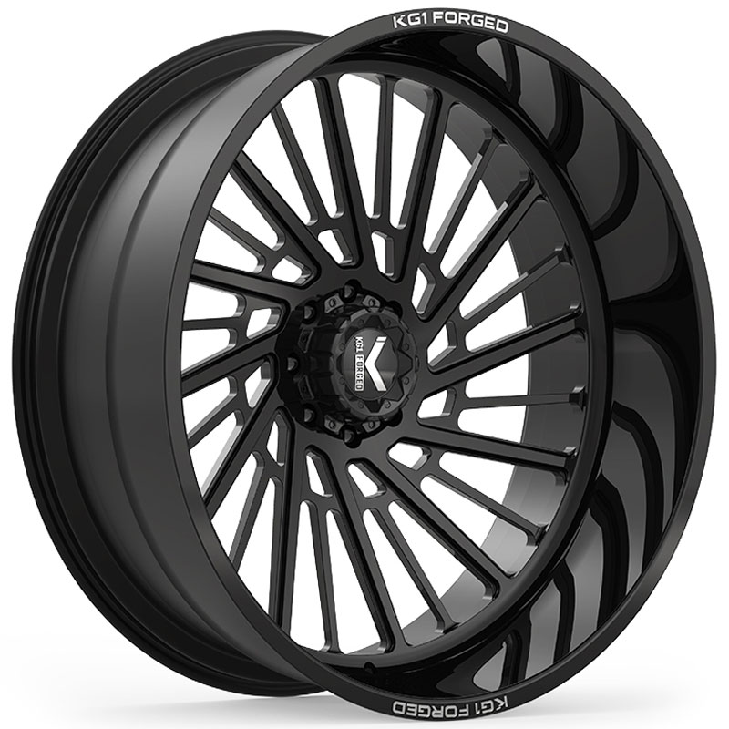 KG1 Forged KC008 Eddy  Wheels Gloss Black Machined