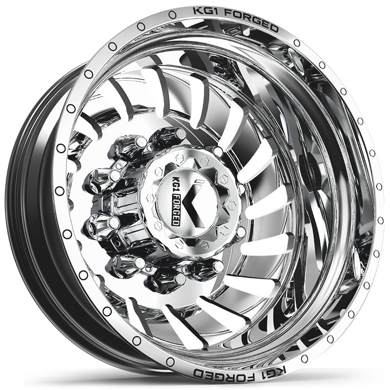 KG1 Forged KD005 Razor Dually Rear  Wheels Polished