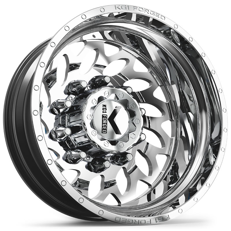 KG1 Forged KD007 Lotus Dually Rear  Wheels Polished