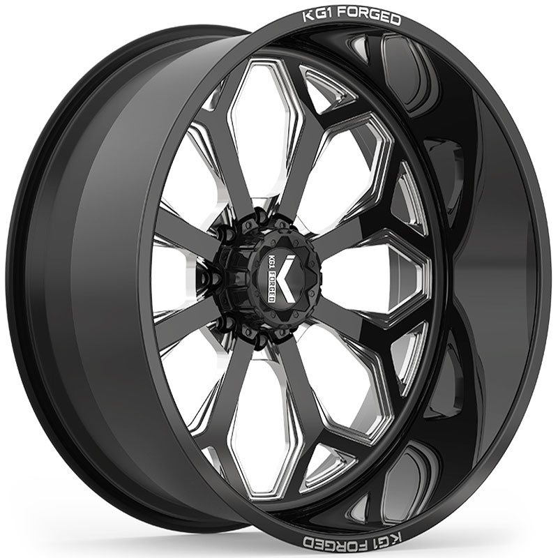 KG1 Forged KF008 Knox  Wheels Gloss Black Machined