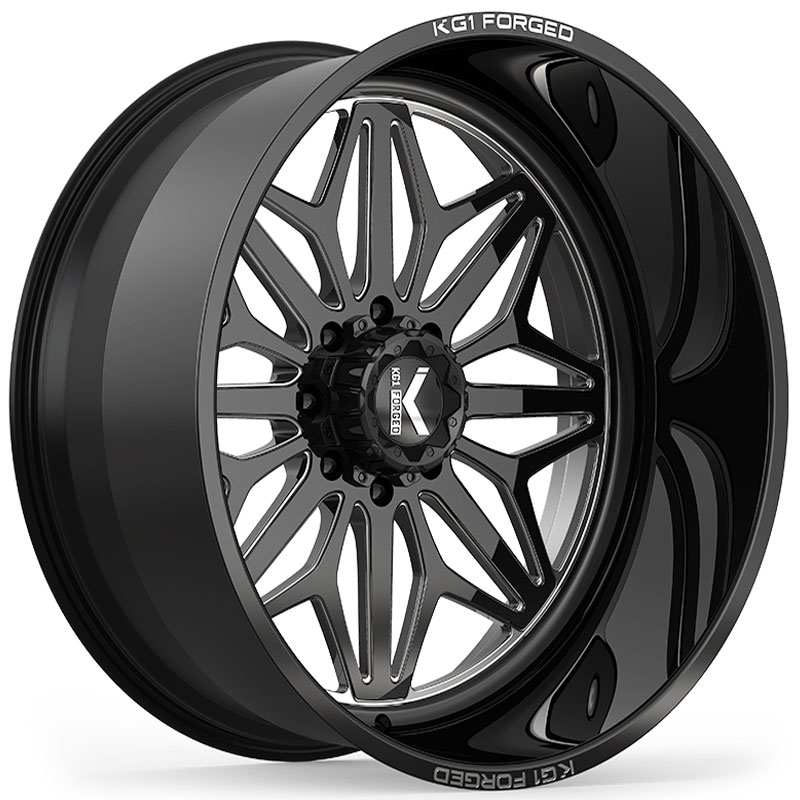 KG1 Forged KF014 Snow  Wheels Gloss Black Machined