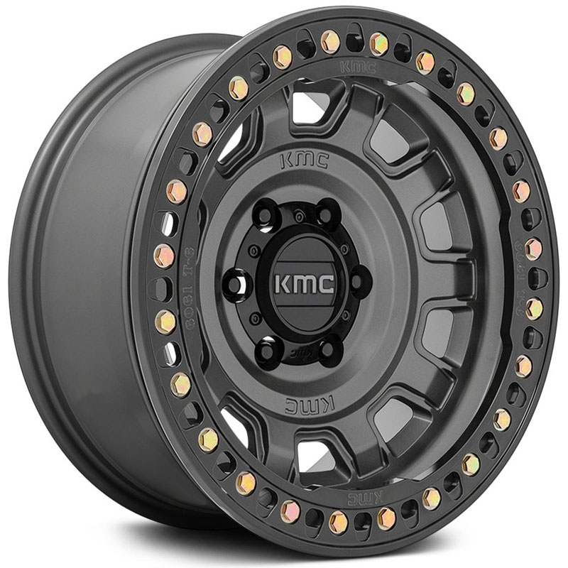 KMC KM236 Tank Beadlock  Wheels Anthracite