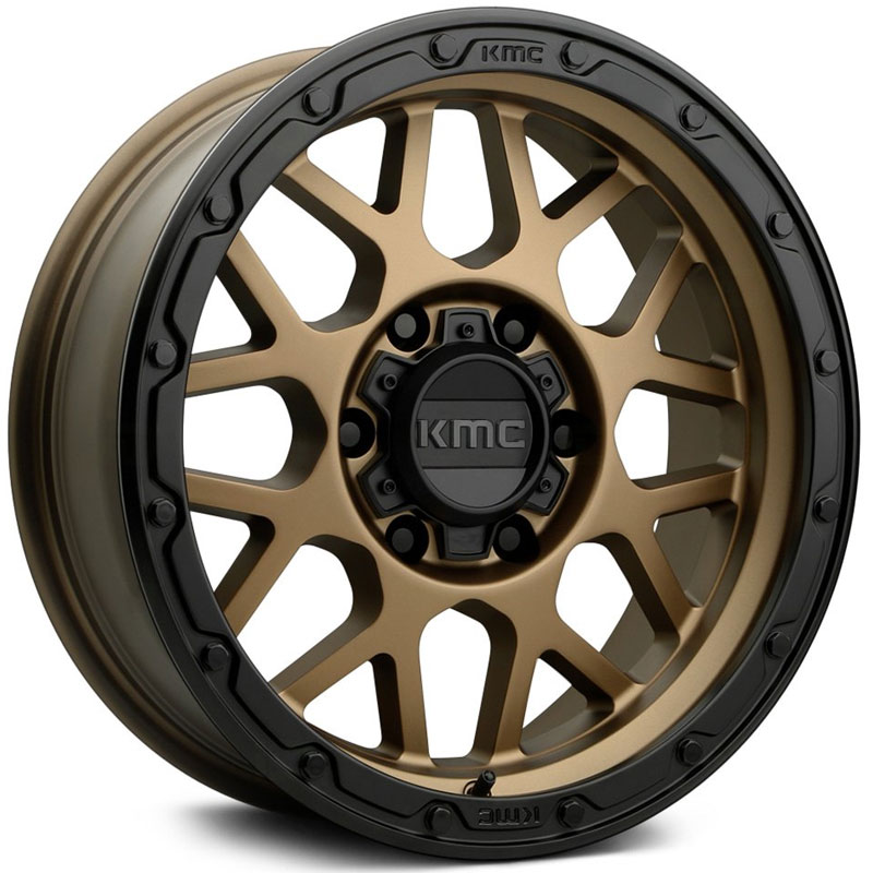 KMC KM535 Grenade Off-Road  Wheels Matte Bronze w/ Matte Black Lip