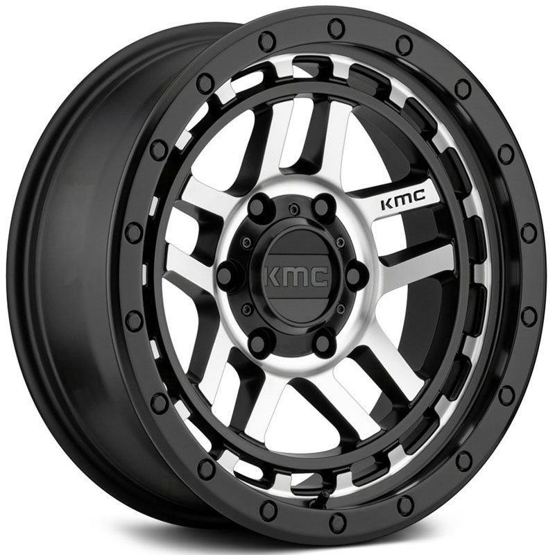 KMC KM540 Recon  Wheels Satin Black Machined