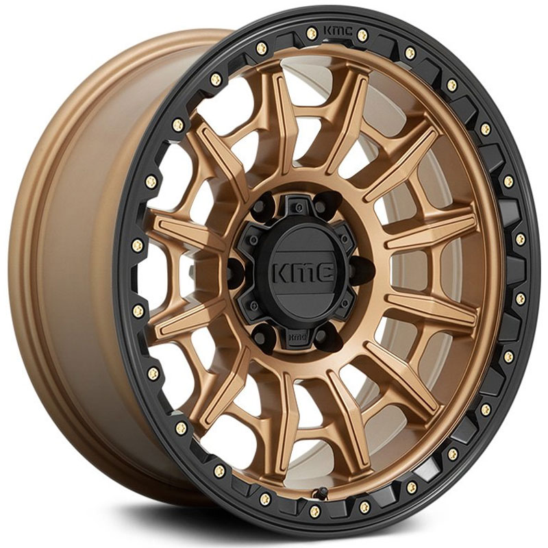 KMC KM547 Carnage  Wheels Matte Bronze w/ Matte Black Lip