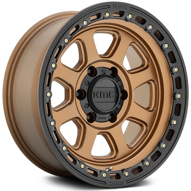 KMC KM548 Carnage  Wheels Matte Bronze w/ Matte Black Lip