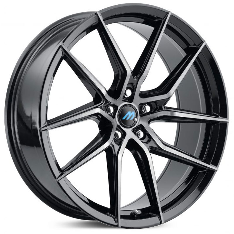 Mach ME6  Wheels Glossy Carbon Black w/ Undercut Lip