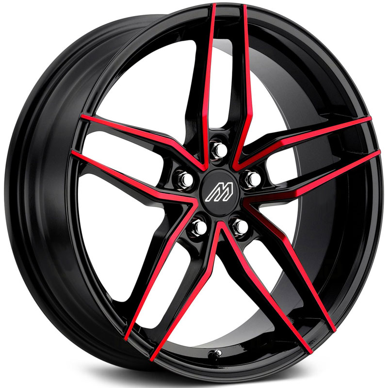 Mach MP.51  Wheels Gloss Black Red Face