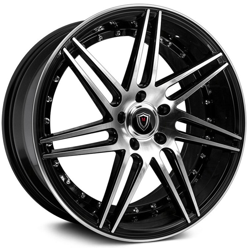 Marquee Luxury Marquee M3266  Wheels Gloss Black Machined