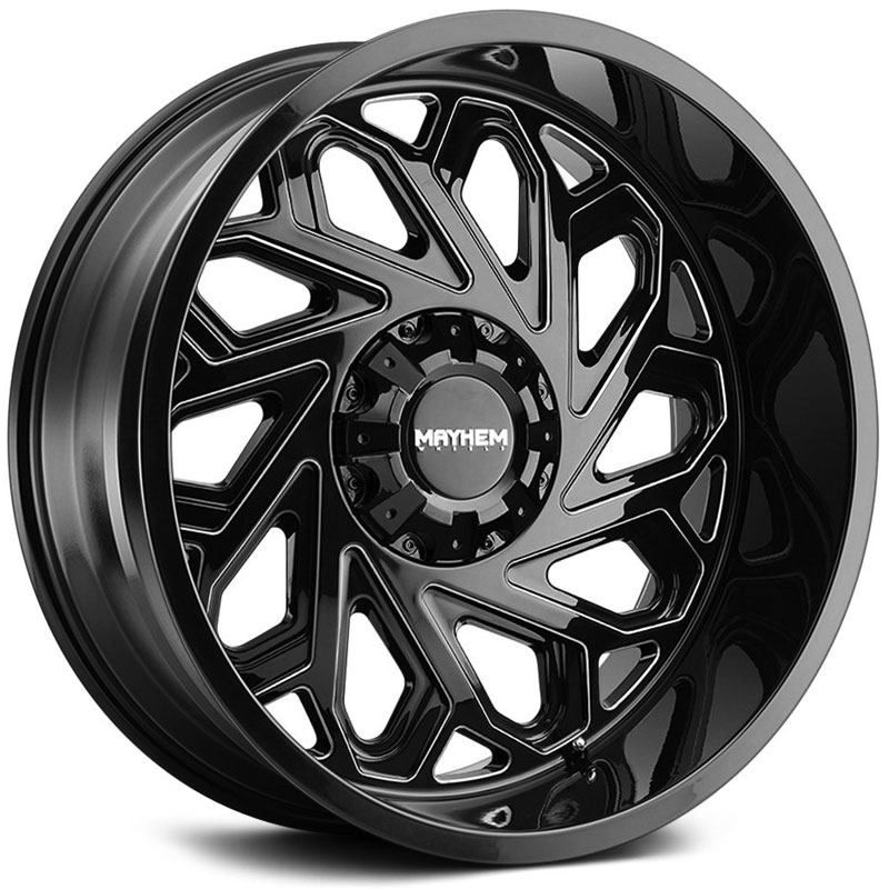 Mayhem Essex 8112  Wheels Gloss Black Milled Spokes