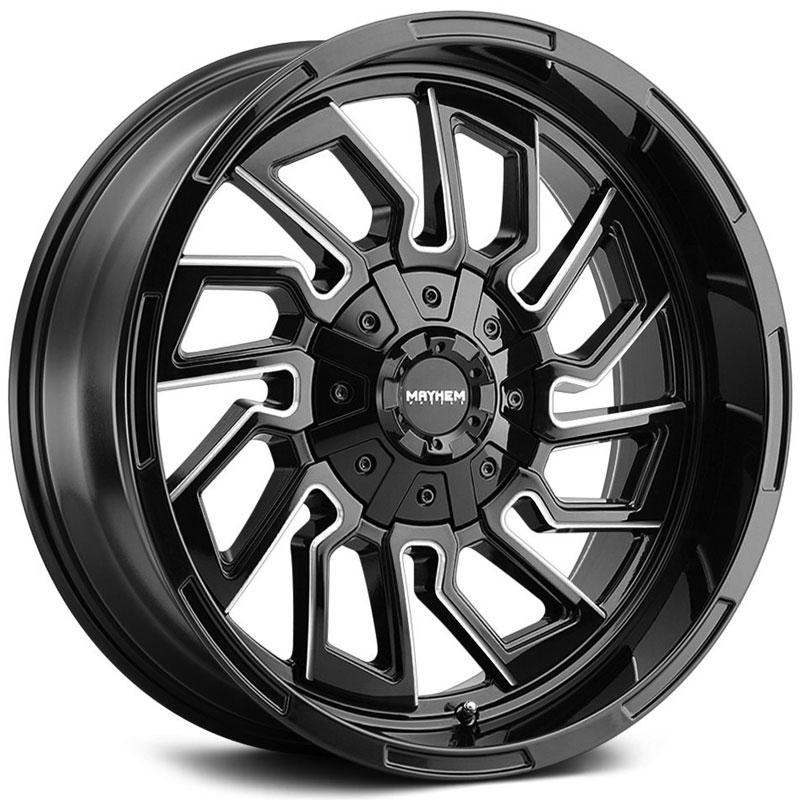 Mayhem Flywheel 8111  Wheels Gloss Black Milled Spokes