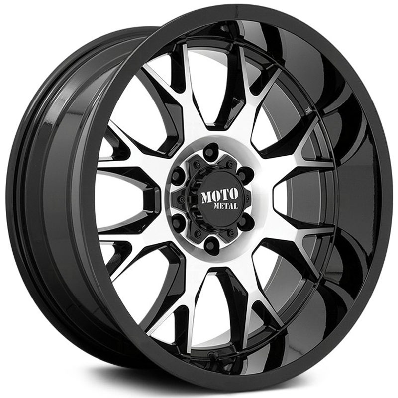 Moto Metal MO806 Talon  Wheels Gloss Black Machined