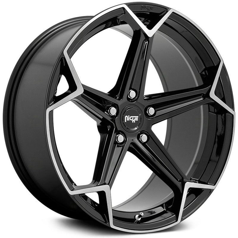 Niche M259 Arrow  Wheels Gloss Black w/ Brushed Face