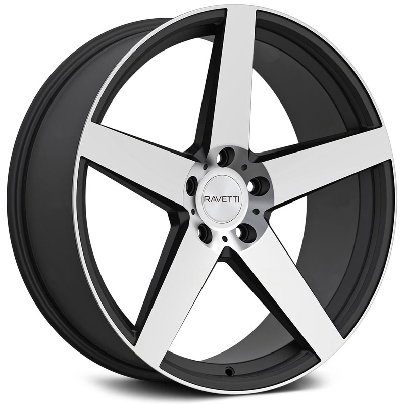 Ravetti M13  Wheels Gloss Black Machined