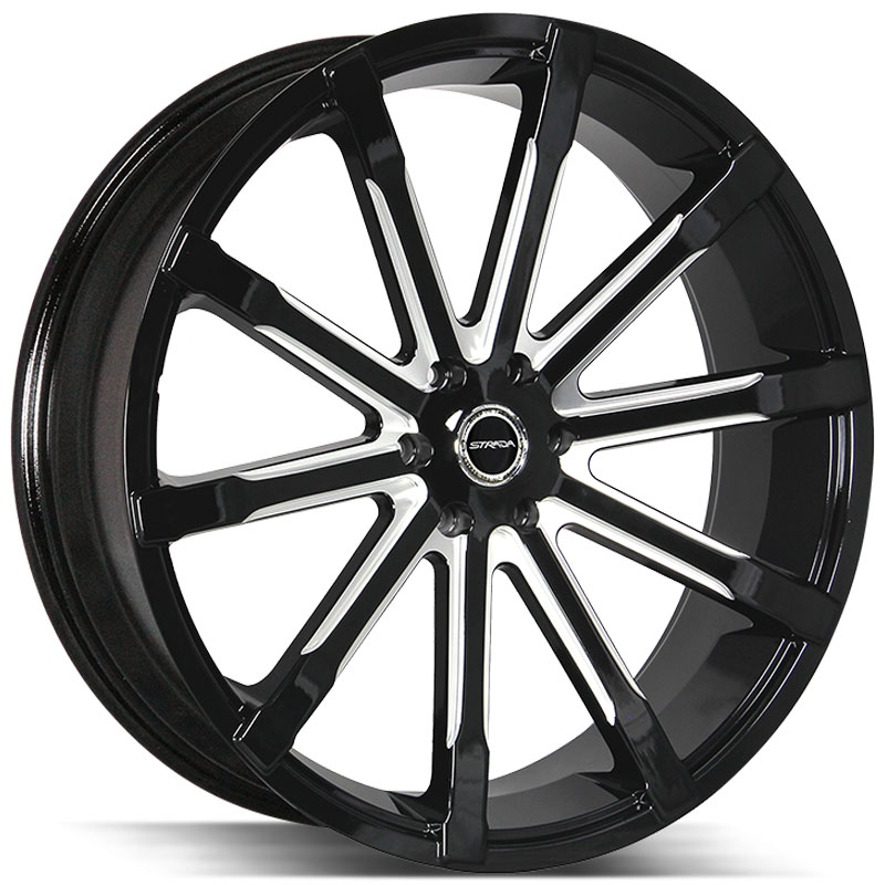 Strada Osso  Wheels Gloss Black Milled