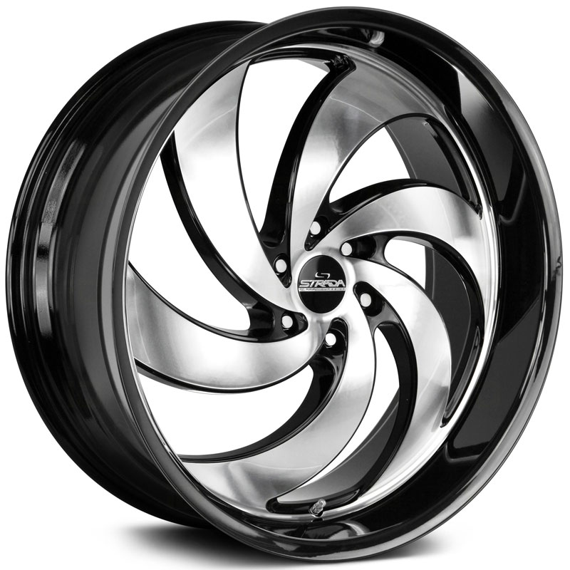 Strada Street Classics Retro 6  Wheels Gloss Black Machined