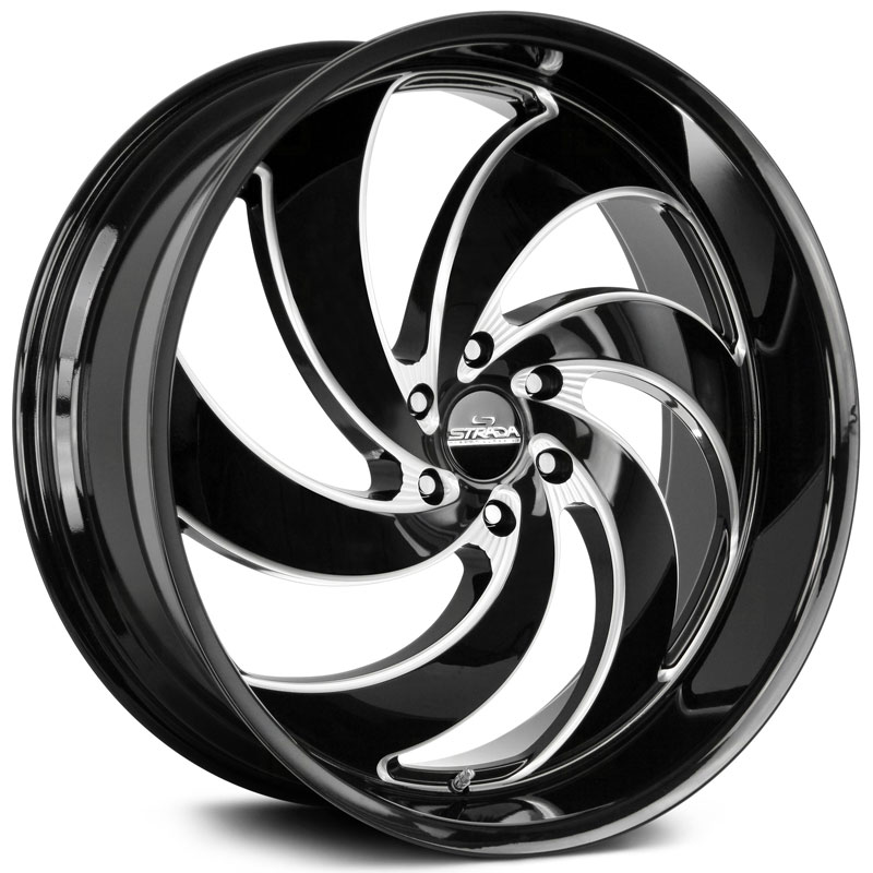 Strada Street Classics Retro 6  Wheels Gloss Black Milled