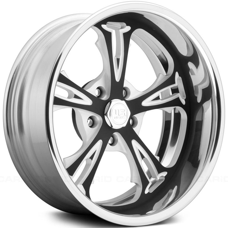 US Mags Cartel 5 US410  Wheels Gloss Black w/ Polished Lip