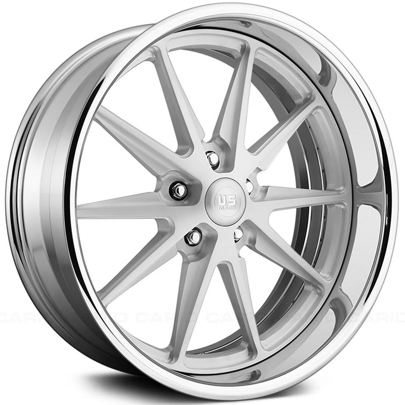 US Mags Headliner US636  Wheels Matte Brushed w/ Polished Lip