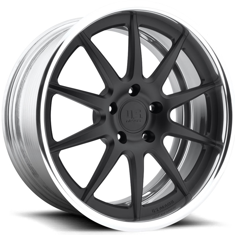 US Mags Nimitz US367  Wheels Matte Black w/ Polished Lip