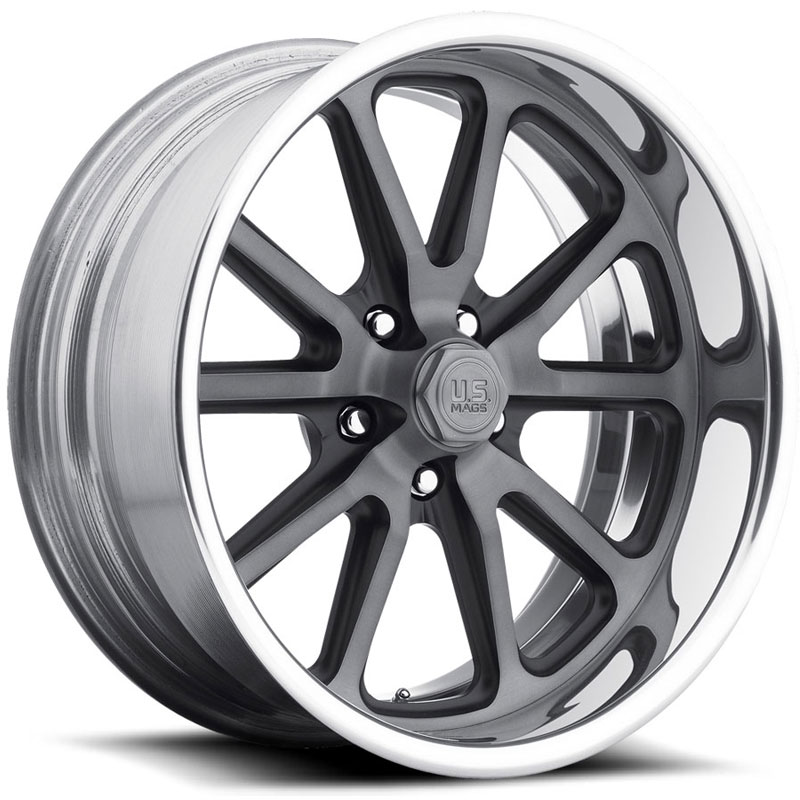 US Mags Rambler US390  Wheels Brushed Face w/ Matte Black Windows