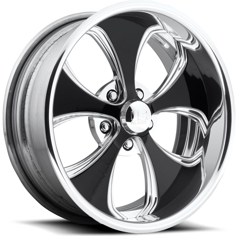 US Mags Templar US618  Wheels Gloss Black w/ Polished Lip