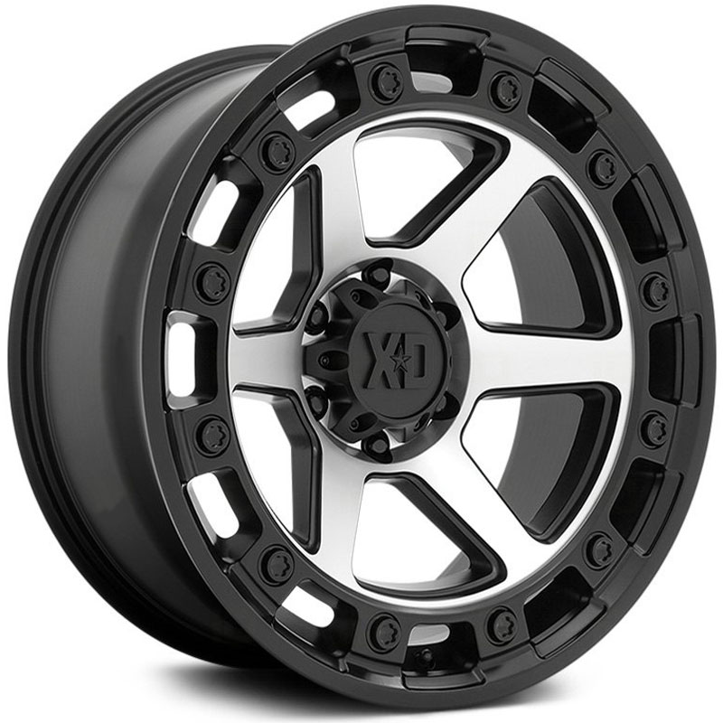 XD Series XD862 Raid  Wheels Satin Black Machined