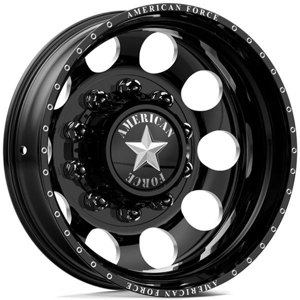 American Force Dually HOLES  Wheels Black Rear