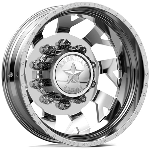 American Force Dually D04 Man O War  Wheels Polished Rear