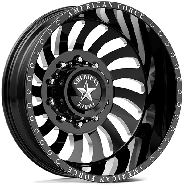 American Force Dually DB06 Wave  Wheels Black Rear