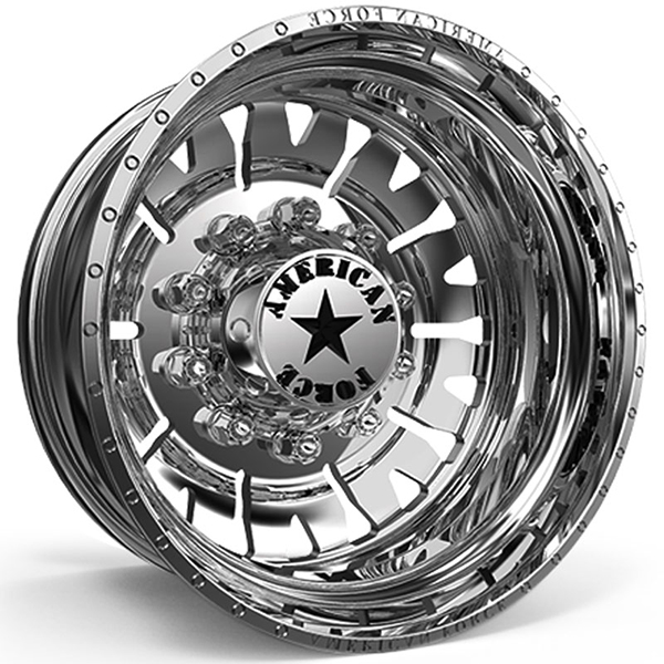 American Force Dually F02 Sheer  Wheels Polished Rear