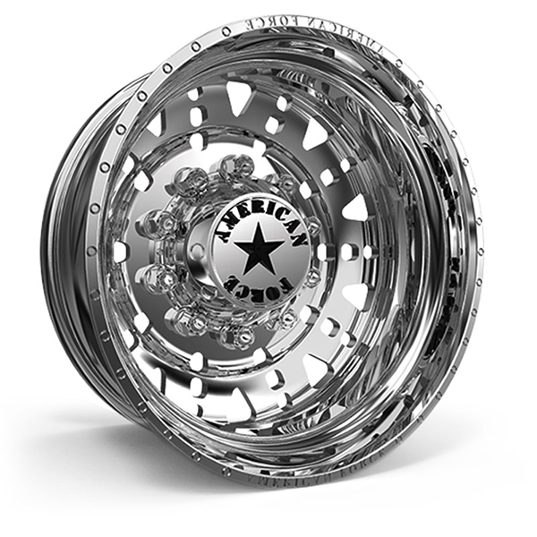 American Force Dually F03 Ricochet  Wheels Polished Rear