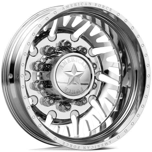 American Force Dually H12 Sidewinder  Wheels Polished Rear