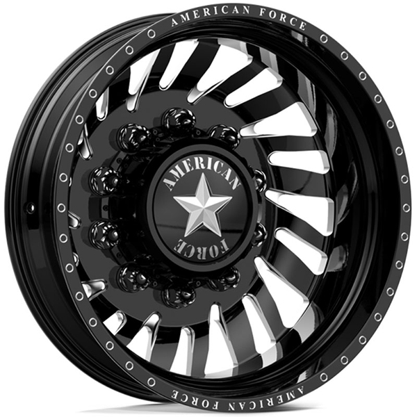 American Force Dually Thrust  Wheels Black & Milled Windows