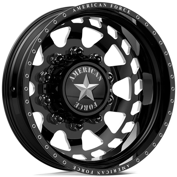 American Force Dually J04 Block  Wheels Black Rear