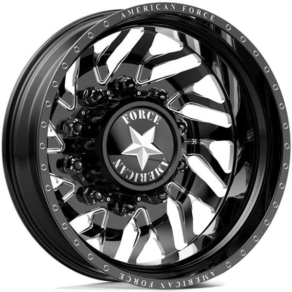 American Force Dually N13 Derange  Wheels Black Rear