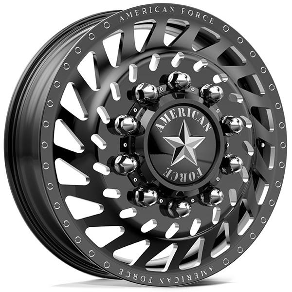 American Force Dually N18 Cutlass  Wheels Black Front