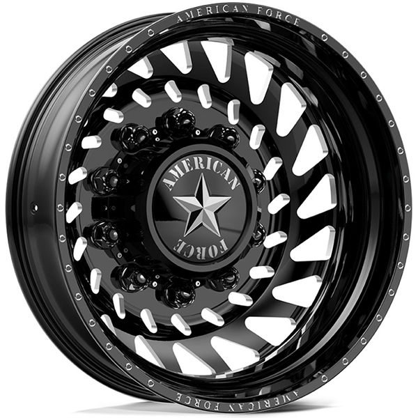 American Force Dually N18 Cutlass  Wheels Black Rear