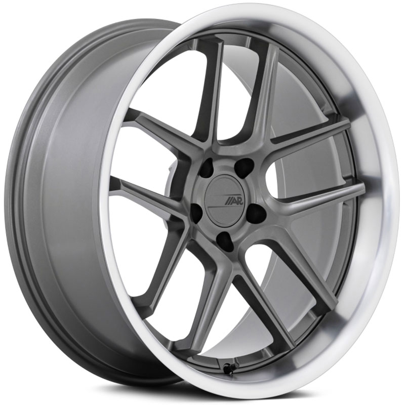 American Racing AR942 Bishop  Wheels Matte Gunmetal w/ Machined Lip