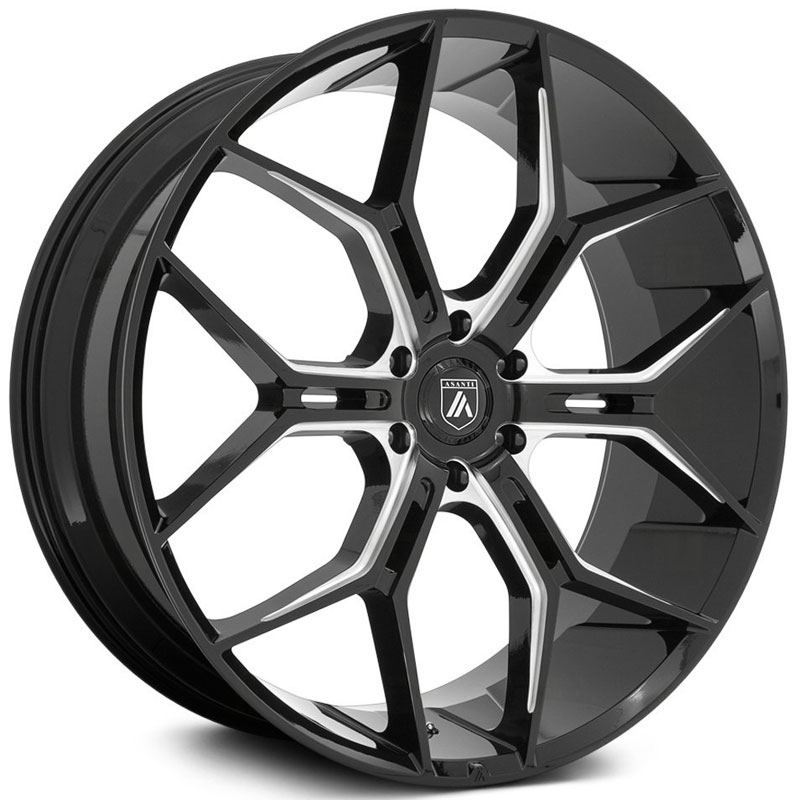 Asanti Black Label ABL-38 Monarch Truck  Wheels Gloss Black Milled