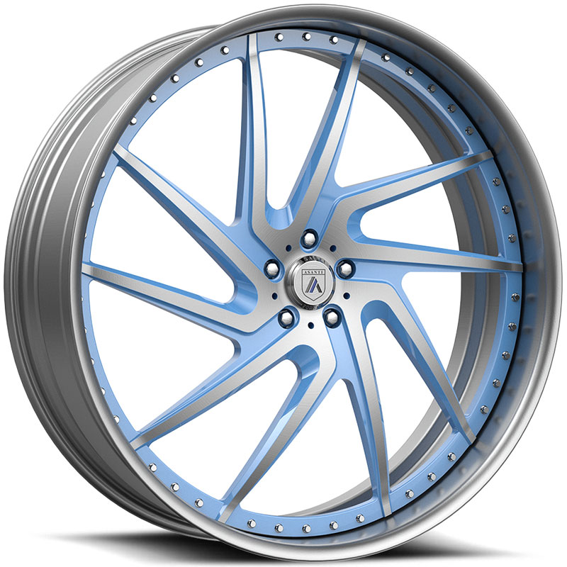 Asanti FS09 2PC  Wheels Blue Brushed